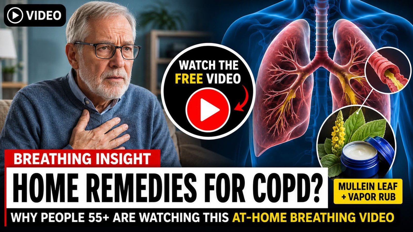 Natural home approach to COPD relief